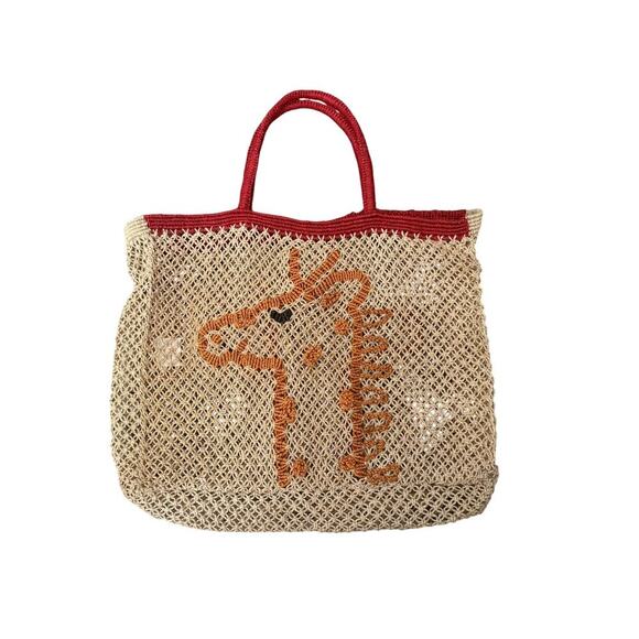 The Jacksons Jute Giraffe Tote Bag - Picture 2 of 5